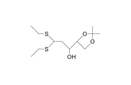 2-Deoxy-4,5-O-isopropylidene-D-erythro-pentose diethyl dithioacetal