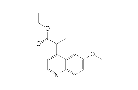 ETHYL-2-(6-METHOXY-QUINOLIN-4-YL)-PROPANOATE