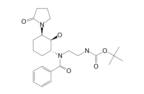 TERT.-BUTYL-N-[2-[N-[(1RS,2RS,3RS)-2-HYDROXY-3-(2-OXO-PYRROLIDIN-1-YL)-CYCLOHEXYL]-BENZAMIDO]-ETHYL]-CARBAMATE