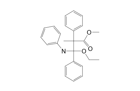 Methyl 3-ethoxy-2-methyl-2,3-diphenyl-3-phenylaminopropanoate