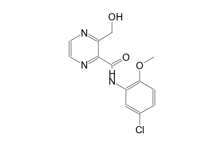 2-pyrazinecarboxamide, N-(5-chloro-2-methoxyphenyl)-3-(hydroxymethyl)-