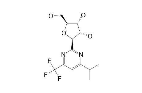 2-(BETA-D-RIBOFURANOSYL)-4-ISOPROPYL-6-(TRIFLUOROMETHYL)-PYRIMIDINE