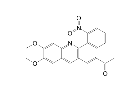 (3E)-4-[6,7-Dimethoxy-2-(2-nitrophenyl)quinolin-3-yl]but-3-en-2-one