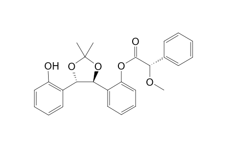 2-[(4S,5S)-4-(2-Hydroxyphenyl)-2,2-dimethyl-1,3-dioxolane-5-yl]phenyl (S)-1-methoxy-1-phenylacetate