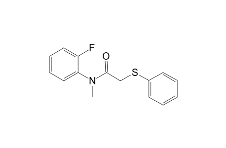 N-(2-Fluorophenyl)-N-methyl-2-(phenylthio)acetamide