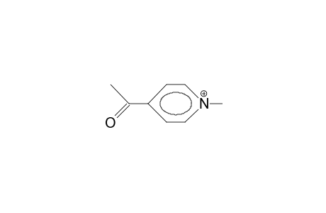 1-Methyl-4-acetyl-pyridinium cation