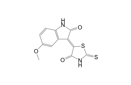 (3Z)-5-methoxy-3-(4-oxo-2-thioxo-1,3-thiazolidin-5-ylidene)-1,3-dihydro-2H-indol-2-one