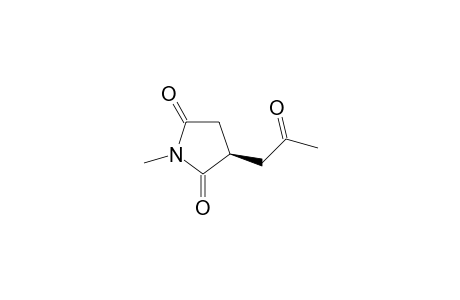 (R)-1-methyl-3-(2-oxopropyl)pyrrolidine-2,5-dione