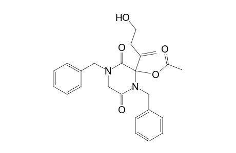 3-Acetoxy-1,4-dibenzyl-3-(3-hydroxy-1-methylenepropyl)piperazine-2,5-dione