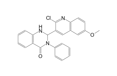 2-(2-chloro-6-methoxy-3-quinolinyl)-3-phenyl-2,3-dihydro-4(1H)-quinazolinone