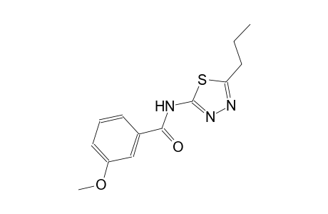 3-methoxy-N-(5-propyl-1,3,4-thiadiazol-2-yl)benzamide