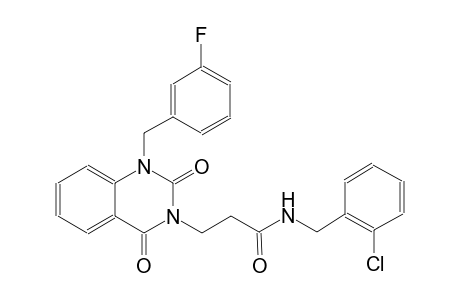 N-(2-chlorobenzyl)-3-(1-(3-fluorobenzyl)-2,4-dioxo-1,4-dihydro-3(2H)-quinazolinyl)propanamide