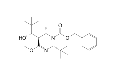 Benzyl (1'S,2R,5R,6S)-2-(t-butyl)-5-(1'-hydroxy-2',2'-dimethylpropyl)-6-methyl-4-methoxy-5,6-dihydro-2H-pyrimidine-1-carboxylate