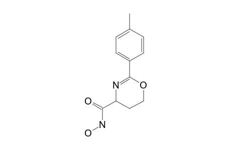 2-(4-METHYLPHENYL)-4,5-DIHYDROOXAZINE-4-CARBOXYLIC-ACID-HYDROXAMIDE