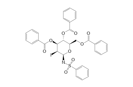 benzoic acid [(2R,3R,4S,5S,6R)-4-(benzoyloxy)-2-(benzoyloxymethyl)-5-iodo-6-(phenylsulfonylamino)tetrahydropyran-3-yl] ester