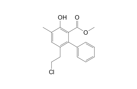 6-(2-Chloroethyl)-3-hydroxy-4-methylbiphenyl-2-carboxylic acid methyl ester