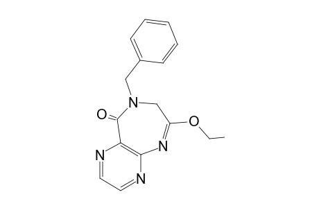 4-Benzyl-3,4-dihydro-2-ethoxypyrazino[2,3-e][1,4]diazepin-5-one