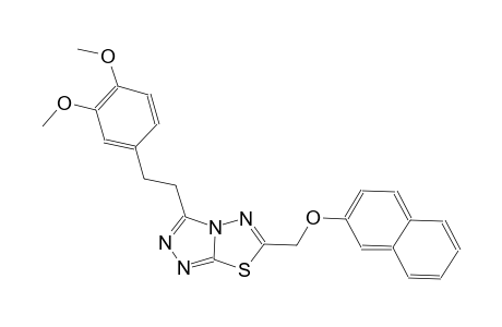 [1,2,4]triazolo[3,4-b][1,3,4]thiadiazole, 3-[2-(3,4-dimethoxyphenyl)ethyl]-6-[(2-naphthalenyloxy)methyl]-