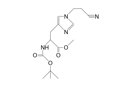 N(A)-T-Butoxycarbonyl-N(im)-(2-cyano-ethyl)-L-histidine methyl ester