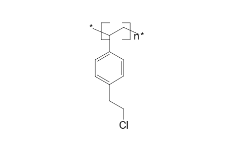 Poly{[(2-chloroethyl)-4-phenyl]ethylene}