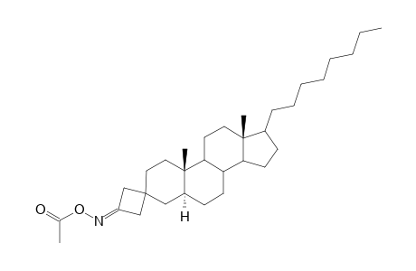(3' E)-3'-(Acetoxyimino)spiro[ 5.alpha.-cholestane-3,1'-cycobutane]