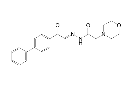 4-morpholineacetic acid, p-phenylphenacylidenehydrazide