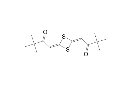 2-Butanone, 1,1'-(1,3-dithietane-2,4-diylidene)bis[3,3-dimethyl-