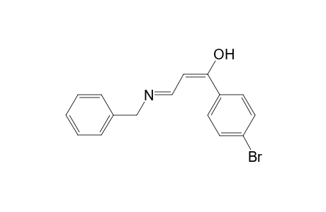 (1E,3E)-1-(4-Bromophenyl)-3-([(E)-phenylmethyl]imino)-1-propen-1-ol