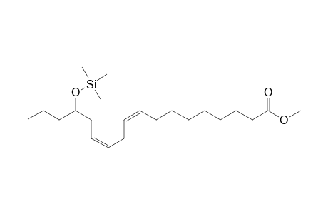 Methyl 15-hydroxy-9,12-octadecadienoate, tms derivative