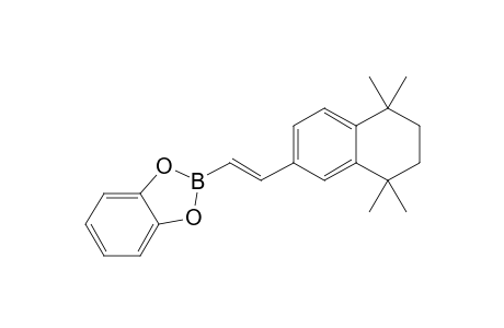 2-[(E)-2-(5',6',7',8'-Tetrahydro-5',5',8',8'-tetramethylnaphthalen-2'-yl)ethen-1-yl]-1,3,2-benzodioxaborole