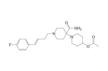 1'-[4-(p-fluorophenyll)but-3-enyl]-4'-(?-acetoxypiperidinyl)-4'-aminocarbonylpiperidine