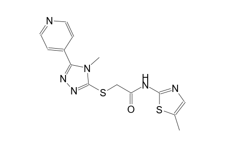 acetamide, 2-[[4-methyl-5-(4-pyridinyl)-4H-1,2,4-triazol-3-yl]thio]-N-(5-methyl-2-thiazolyl)-