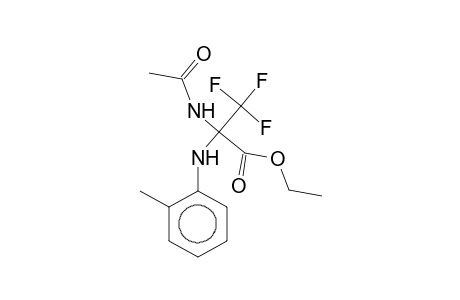 Ethyl 2-(acetylamino)-3,3,3-trifluoro-2-(2-toluidino)propanoate