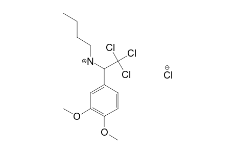 N-BUTYL-3,4-DIMETHOXY-alpha-(TRICHLOROMETHYL)BENZYLAMINE, HYDROCHLORIDE