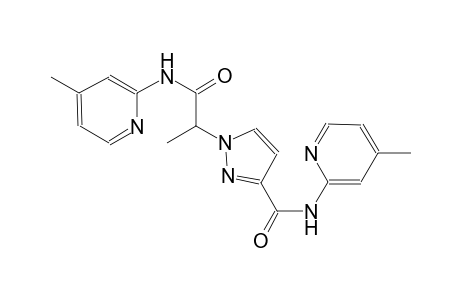 1H-pyrazole-1-acetamide, alpha-methyl-N-(4-methyl-2-pyridinyl)-3-[[(4-methyl-2-pyridinyl)amino]carbonyl]-