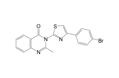 3-[4-(p-bromophenyl)-2-thiazolyl] -2-methyl-4 (3H)-quinazolinone