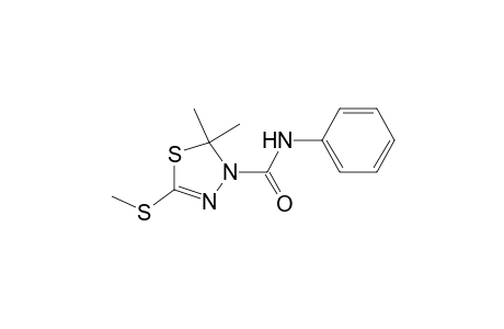 N-Phenyl-2,2-dimethyl-5-(methylthio)-1,3,4-thiadiazole-3(2H)-carboxamide