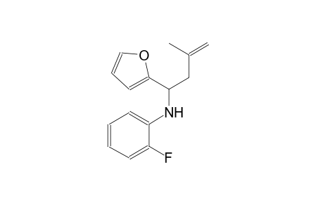 N-(2-fluorophenyl)-N-[1-(2-furyl)-3-methyl-3-butenyl]amine