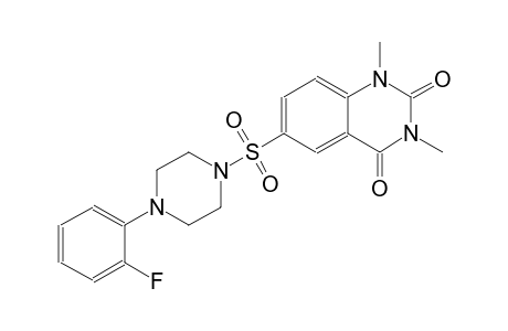 6-{[4-(2-fluorophenyl)-1-piperazinyl]sulfonyl}-1,3-dimethyl-2,4(1H,3H)-quinazolinedione