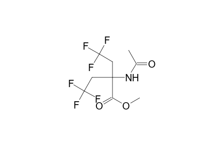 Butanoic acid, 2-(acetylamino)-4,4,4-trifluoro-2-(2,2,2-trifluoroethyl)-, methyl ester