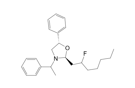 5(S)-Phenyl-3(S)-(1-phenylethyl)-2-fluoroheptyl-1,3-oxazolidine