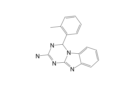4-(2-METHYLPHENYL)-3,4-DIHYDRO-[1,3,5]-TRIAZINO-[1,2-A]-BENZIMIDAZOLE-2-AMINE