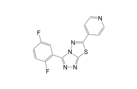 [1,2,4]triazolo[3,4-b][1,3,4]thiadiazole, 3-(2,5-difluorophenyl)-6-(4-pyridinyl)-