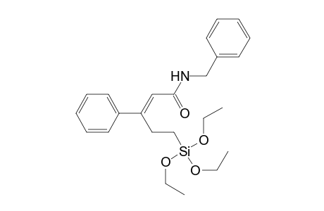 (E)-N-benzyl-3-phenyl-5-(triethoxysilyl)pent-2-enamide