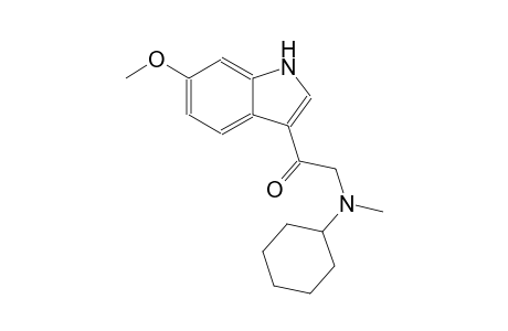 2-[cyclohexyl(methyl)amino]-1-(6-methoxy-1H-indol-3-yl)ethanone