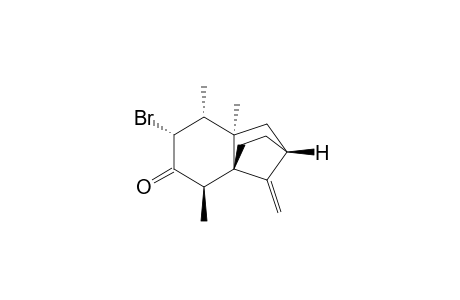 2H-2,4a-Methanonaphthalen-6(5H)-one, 7-bromohexahydro-5,8,8a-trimethyl-9-methylene-, (2.alpha.,4a.alpha.,5.beta.,7.alpha.,8.alpha.,8a.alpha.)-(-)-