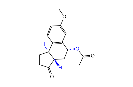 1,2,3a,4,5,trans-9b-HEXAHYDRO-trans-5-HYDROXY-7-METHOXY-3H-BENZ[e]INDEN-3-ONE, ACETATE