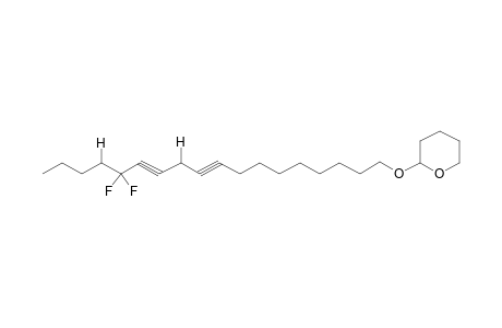 1-TETRAHYDROPYRANYLOXY-14,14-DIFLUORO-9,12-OCTADECADIYNE