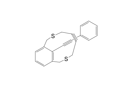 14-(2-phenylethynyl)-3,8-dithiabicyclo[8.3.1]tetradeca-1(14),10,12-trien-5-yne