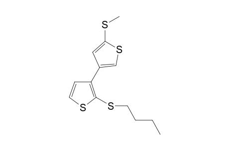 3,3'-Bithiophene, 2-(butylthio)-5'-(methylthio)-